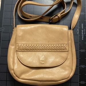 Lucky Brand tan leather Crossbody bag